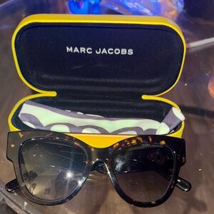 Marc Jacobs Black and Tortoise Sunglasses